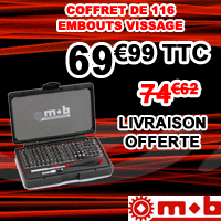 Coffret 116 Embouts Vissage