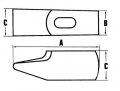 Marteau à main manche Hickory 60mm MOB 2.5kg