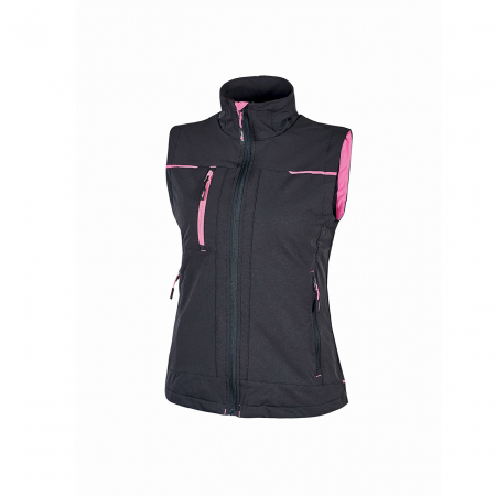 Gilet sans manches SATURN LADY Grey Fucsia Taille M UPOWER
