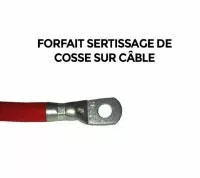 Forfait cosse 16-6 + sertissage16 mm2