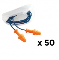 Lot de 50 paires de bouchons d'oreille réutilisables SMARTFIT Honeywell