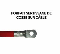 Forfait cosse 10-8 + sertissage 10mm²