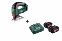 Scie sauteuse sans fil STAB 18 LTX 100 - METABO + Pack chargeur et batteries Li-Power Metabo 2x 4Ah