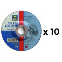 Lot de 10 disques à ébarber métaux Ø 230x6.4mm SEA