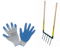 Grelinette Biogrif NaturOvert avec gants de jardinage T9