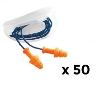 Lot de 50 paires de bouchons d'oreille réutilisables SMARTFIT Honeywell