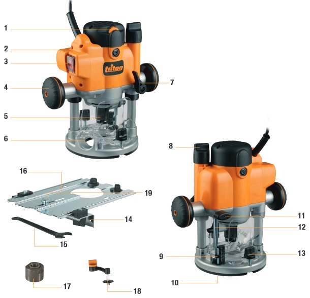 défonceuse plongeante compact triton