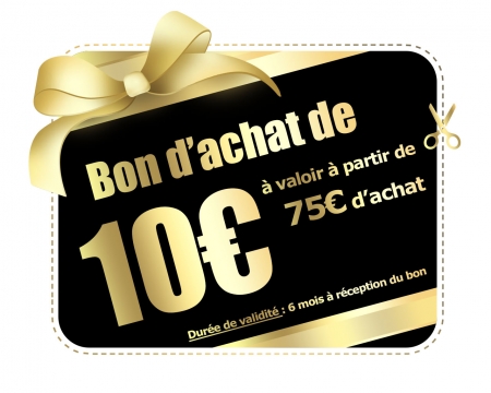 Bon d'achat de 10€