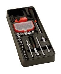 Module thermoform&eacute; 61 pi&egrave;ces carr&eacute; 1/4 Mob Outillage