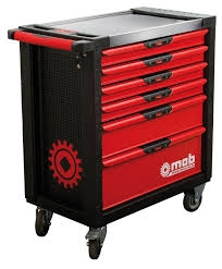 Servante garnie Xliner 6 tiroirs - 4 modules 126 pi&egrave;ces Mob Outillage