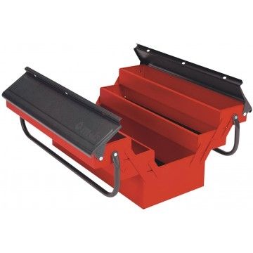 Bo&icirc;te &agrave; outils m&eacute;tal 450x200x200mm Bicolore Mob outillage