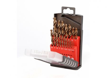 Coffret de 19 forets m&eacute;tal HSS Cobalt 5% Diager