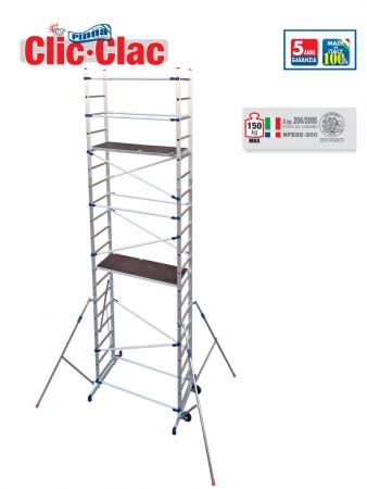 Echafaudage grand public Pinna Clic-Clac FACAL HT 6.46m