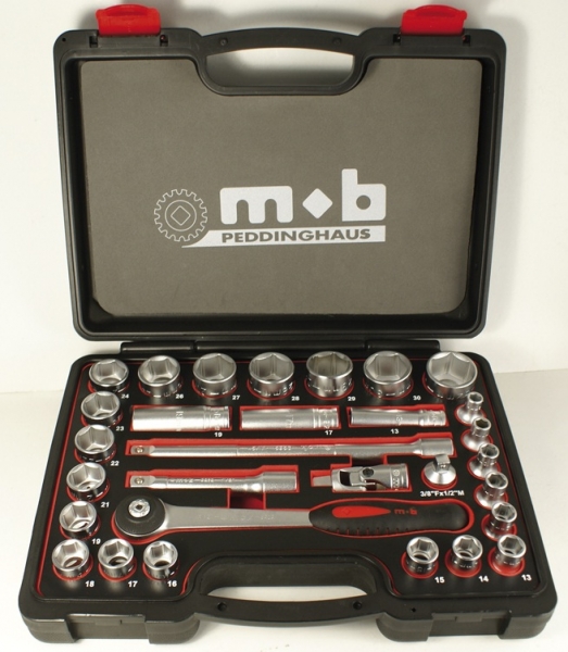 Boîte à outils mécanique 5 cases 50 pièces
