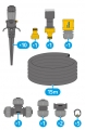 Kit universel d'arrosage 10m2 Hozelock