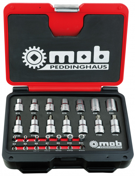 Coffret 14 embouts torx males, carre 1/2 AUTOBEST - Roady