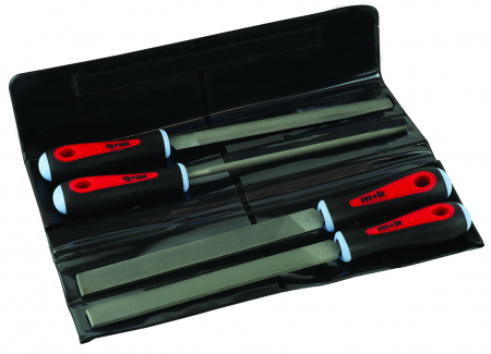 Trousse de 4 Limes Bimatière MOB OUTILLAGE