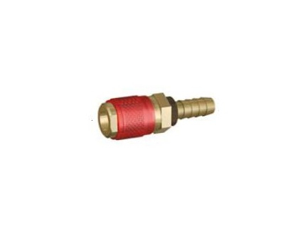 Raccord rapide eau + douille interne rouge diam. 6mm