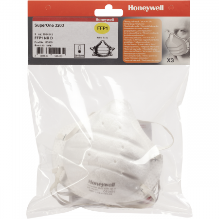 Lot de 3 masques de protection SuperOne 3203 FFP1 jetables Honeywell