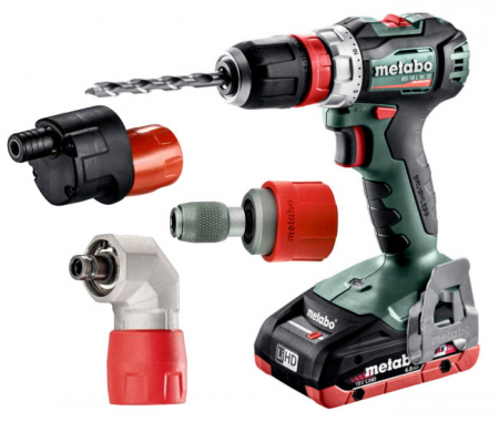 Perceuse-visseuse BS18L BL Q 2x4Ah LIHD + accessoires quick offerts Metabo