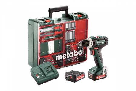 Perceuse-visseuse Powermaxx BS 12 2x2Ah + Atelier mobile Metabo