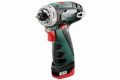 Perceuse-visseuse 12V PowerMaxx BS Basic 12V + batteries 2Ah METABO