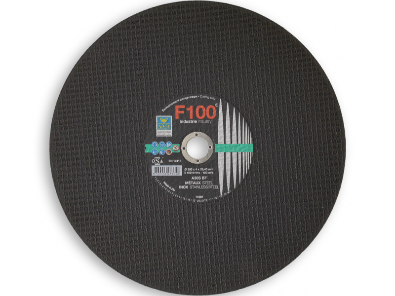 Disque à tronçonner Acier métaux Ø350x4x25.40mm SEA