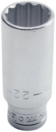 Douille 12 pans série longue 1/2" Ø21mm MOB