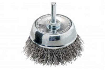 Brosse boisseau 75X0,30 mm/ 6 mm, Acier ondul&eacute; - METABO