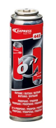 Cartouche gaz prop&egrave;ne (26%) + butane + propane 110ml Guilbert express
