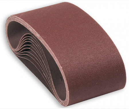 Bandes De Ponçage 76mm X 610mm - 10 Pièces Grain 36, Oxyde D'aluminium - Pour Bois, Métal, Affûtage - 3