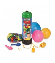 Kit de gonflage avec 30 ballons : bouteille 2.2L helium + 20m fil Kemper