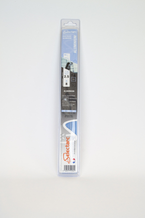 Baguettes soudure aluminium 2.5mm lot de 8 - longueur 350mm Selectarc
