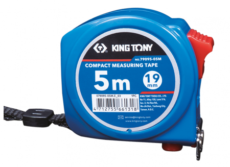 Mètre à ruban 5m x19mm magnétique léger et compact King Tony