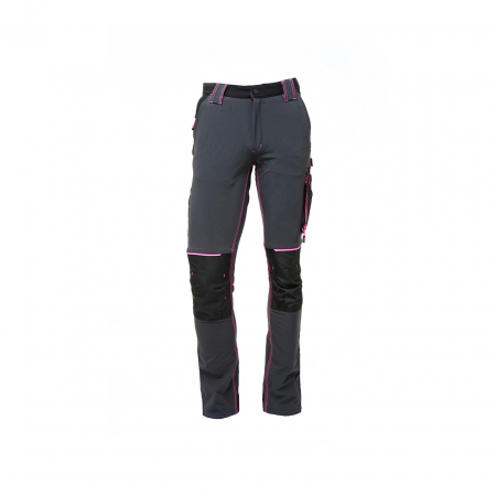 Pantalon de travail ATOM LADY Grey Fucsia Taille XS UPOWER