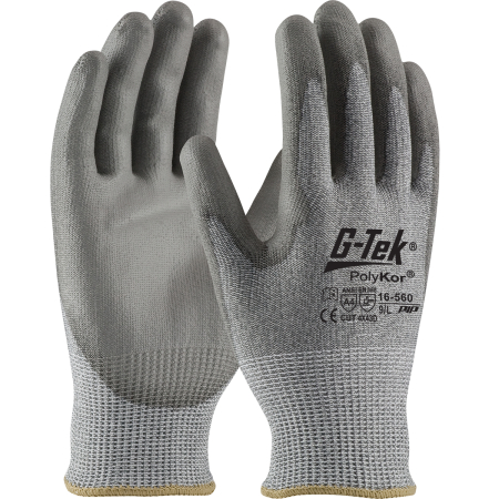 Gants gris anti coupure G-Tek PolyKor T6 PIP