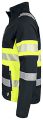 Imperméable en softshell, noir et jaune fluo Homme, Taille L PRO JOB
