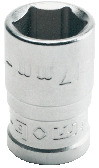 Douille courte 6 pans 1/2 Ø17mm MOB