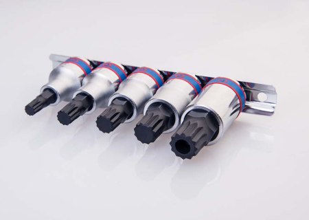 Jeu de Douilles XZN sur Rail, Set de 5, 1/2" KING TONY