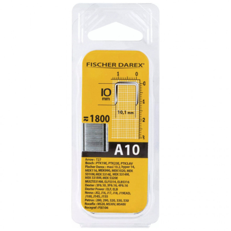 BLISTER DE 1800 Agrafes A10  FISCHER DAREX