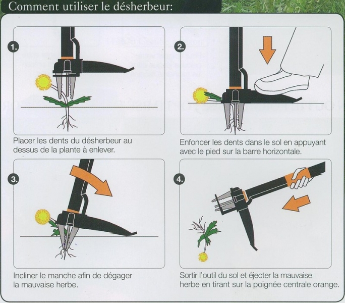 Arrache mauvaise herbe fiskars