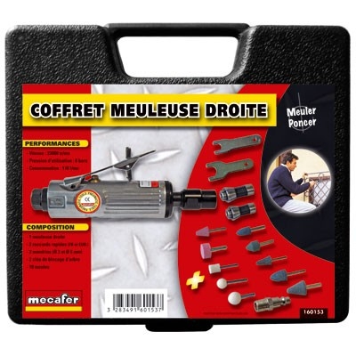 Mallette Meuleuse droite + accessoires MECAFER