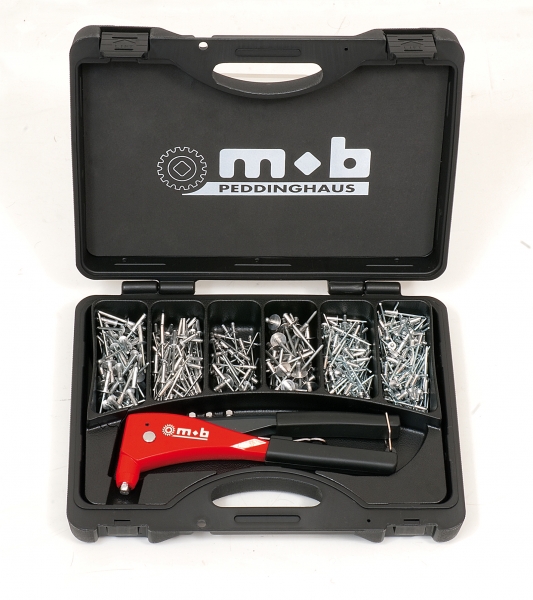 MOB - Coffret pince à riveter + 500 rivets - Réf: 9350005001