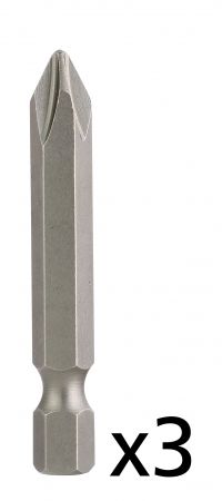 3 Embouts vissage Phillips No1 Lg 50mm rev&ecirc;tement TIN DIAGER