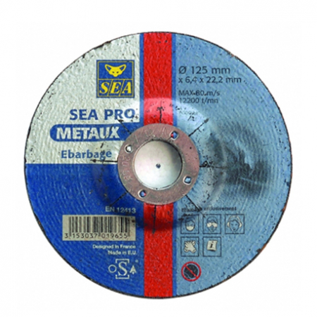 Disque à tronçonner Acier Ø 125x3,2mm SEA