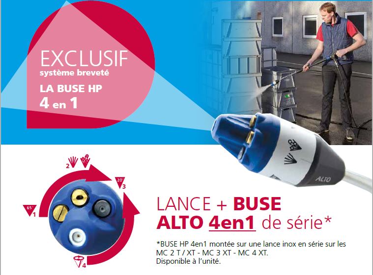 Buse HP 4 en 1 Alto Nilfisk